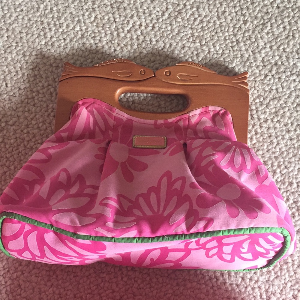Lilly Pulitzer pink clutch